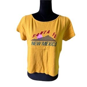 Madewell Womens Yellow Santa Fe New Mexico Setlist Boxy Tee XS